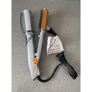 InStyler Rotating Hot Iron Hair Styler Brush 1.25" inch Barrel Silver IS1001